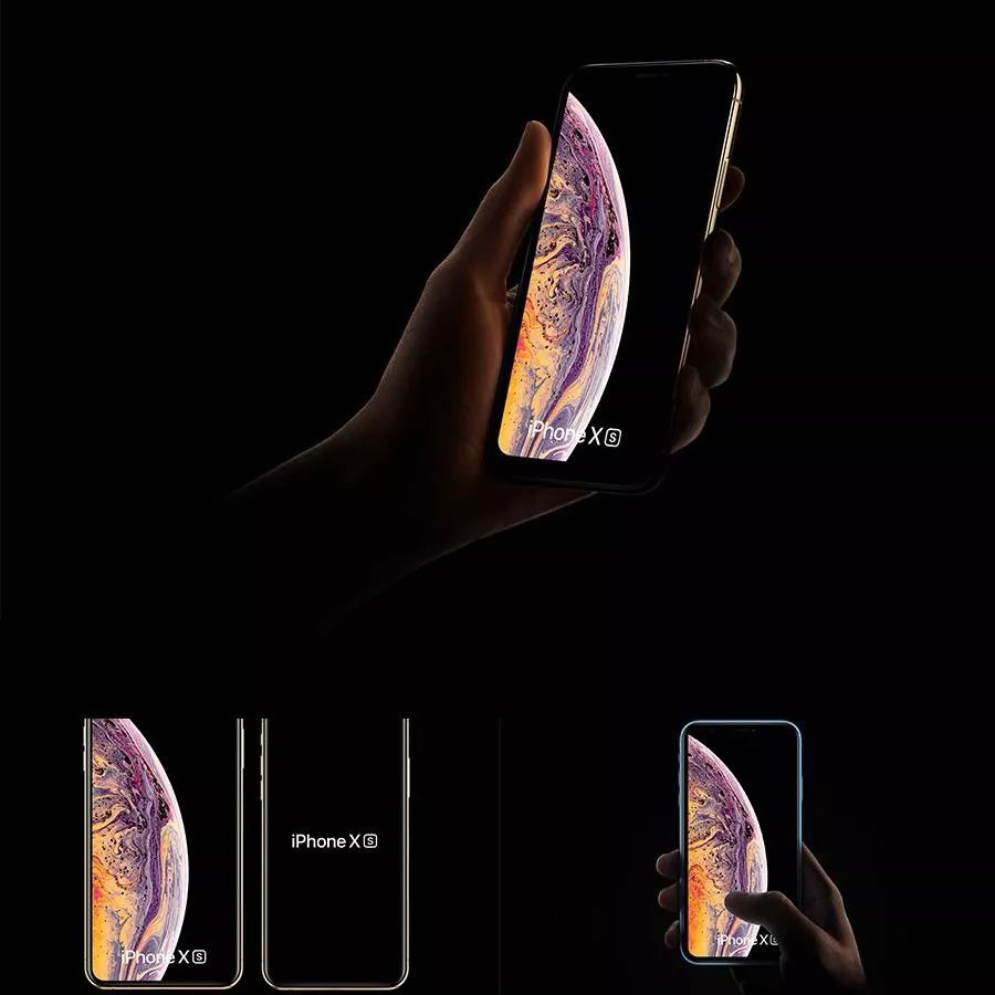 苹果iphoneXs手机模型贴图样机模版【494期】